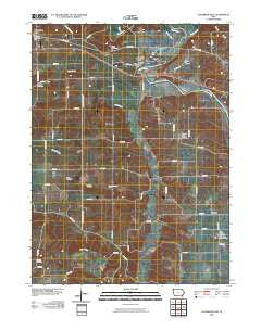 Lockridge East Iowa Historical topographic map, 1:24000 scale, 7.5 X 7.5 Minute, Year 2010
