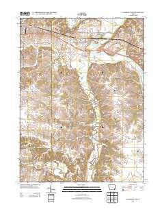 Lockridge East Iowa Historical topographic map, 1:24000 scale, 7.5 X 7.5 Minute, Year 2013