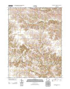 Lockridge West Iowa Historical topographic map, 1:24000 scale, 7.5 X 7.5 Minute, Year 2013