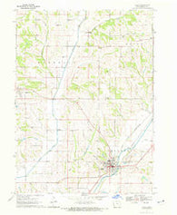 Logan Iowa Historical topographic map, 1:24000 scale, 7.5 X 7.5 Minute, Year 1970