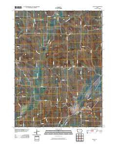 Logan Iowa Historical topographic map, 1:24000 scale, 7.5 X 7.5 Minute, Year 2010