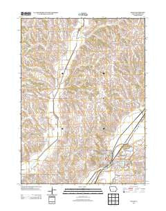 Logan Iowa Historical topographic map, 1:24000 scale, 7.5 X 7.5 Minute, Year 2013