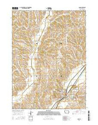 Logan Iowa Current topographic map, 1:24000 scale, 7.5 X 7.5 Minute, Year 2015