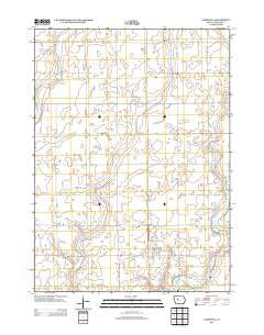 Lohrville Iowa Historical topographic map, 1:24000 scale, 7.5 X 7.5 Minute, Year 2013
