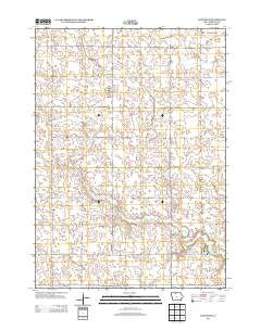 Lone Rock Iowa Historical topographic map, 1:24000 scale, 7.5 X 7.5 Minute, Year 2013
