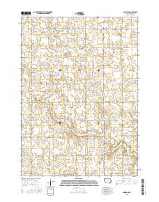 Lone Rock Iowa Current topographic map, 1:24000 scale, 7.5 X 7.5 Minute, Year 2015