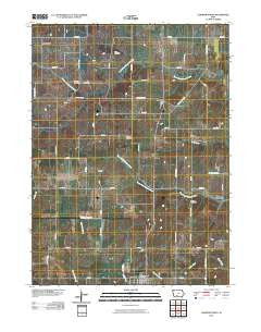 Lorimor North Iowa Historical topographic map, 1:24000 scale, 7.5 X 7.5 Minute, Year 2010