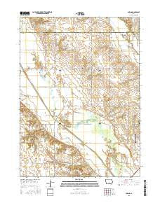 Loring Iowa Current topographic map, 1:24000 scale, 7.5 X 7.5 Minute, Year 2015
