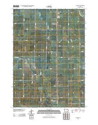 Lourdes Iowa Historical topographic map, 1:24000 scale, 7.5 X 7.5 Minute, Year 2010