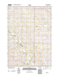 Lourdes Iowa Historical topographic map, 1:24000 scale, 7.5 X 7.5 Minute, Year 2013