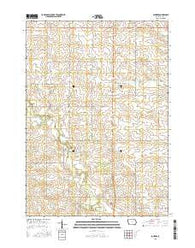 Lourdes Iowa Current topographic map, 1:24000 scale, 7.5 X 7.5 Minute, Year 2015