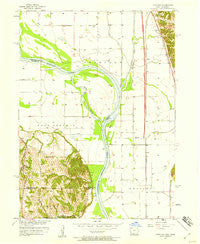 Loveland Iowa Historical topographic map, 1:24000 scale, 7.5 X 7.5 Minute, Year 1957