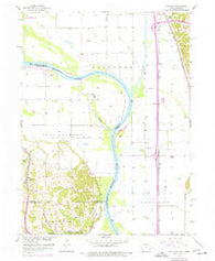 Loveland Iowa Historical topographic map, 1:24000 scale, 7.5 X 7.5 Minute, Year 1957