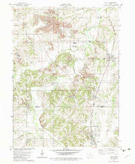 Lovilia Iowa Historical topographic map, 1:24000 scale, 7.5 X 7.5 Minute, Year 1982