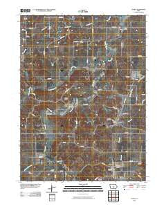 Lovilia Iowa Historical topographic map, 1:24000 scale, 7.5 X 7.5 Minute, Year 2010