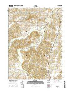 Lovilia Iowa Current topographic map, 1:24000 scale, 7.5 X 7.5 Minute, Year 2015