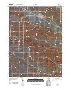 Lowden Iowa Historical topographic map, 1:24000 scale, 7.5 X 7.5 Minute, Year 2010