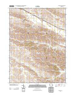 Lowden Iowa Historical topographic map, 1:24000 scale, 7.5 X 7.5 Minute, Year 2013