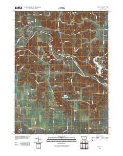 Lowell Iowa Historical topographic map, 1:24000 scale, 7.5 X 7.5 Minute, Year 2010