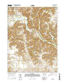 Lowell Iowa Current topographic map, 1:24000 scale, 7.5 X 7.5 Minute, Year 2015