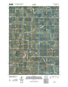 Lu Verne Iowa Historical topographic map, 1:24000 scale, 7.5 X 7.5 Minute, Year 2010