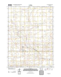 Lu Verne Iowa Historical topographic map, 1:24000 scale, 7.5 X 7.5 Minute, Year 2013