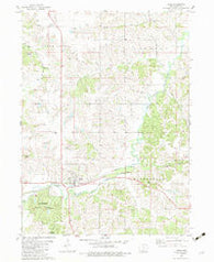 Lucas Iowa Historical topographic map, 1:24000 scale, 7.5 X 7.5 Minute, Year 1982