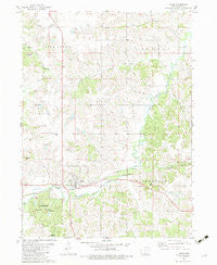 Lucas Iowa Historical topographic map, 1:24000 scale, 7.5 X 7.5 Minute, Year 1982