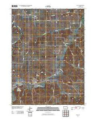 Lucas Iowa Historical topographic map, 1:24000 scale, 7.5 X 7.5 Minute, Year 2010