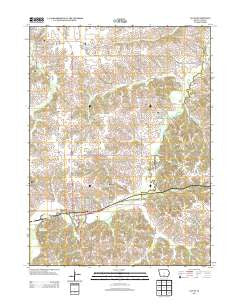 Lucas Iowa Historical topographic map, 1:24000 scale, 7.5 X 7.5 Minute, Year 2013