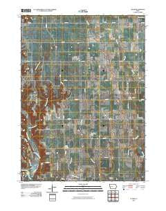 Luther Iowa Historical topographic map, 1:24000 scale, 7.5 X 7.5 Minute, Year 2010