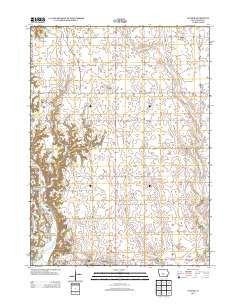Luther Iowa Historical topographic map, 1:24000 scale, 7.5 X 7.5 Minute, Year 2013