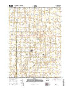 Lytton Iowa Current topographic map, 1:24000 scale, 7.5 X 7.5 Minute, Year 2015