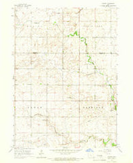 Mackey Iowa Historical topographic map, 1:24000 scale, 7.5 X 7.5 Minute, Year 1965