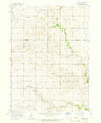 Mackey Iowa Historical topographic map, 1:24000 scale, 7.5 X 7.5 Minute, Year 1965
