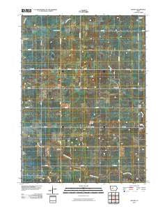 Mackey Iowa Historical topographic map, 1:24000 scale, 7.5 X 7.5 Minute, Year 2010