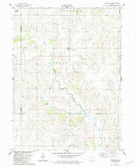 Macksburg Iowa Historical topographic map, 1:24000 scale, 7.5 X 7.5 Minute, Year 1983