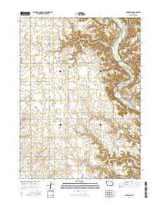 Madrid NW Iowa Current topographic map, 1:24000 scale, 7.5 X 7.5 Minute, Year 2015