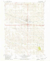 Malcom Iowa Historical topographic map, 1:24000 scale, 7.5 X 7.5 Minute, Year 1979