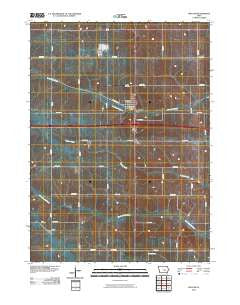 Malcom Iowa Historical topographic map, 1:24000 scale, 7.5 X 7.5 Minute, Year 2010