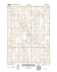 Mallard Iowa Historical topographic map, 1:24000 scale, 7.5 X 7.5 Minute, Year 2013