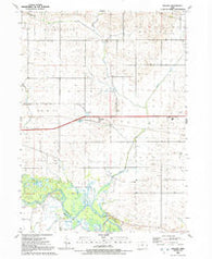 Malone Iowa Historical topographic map, 1:24000 scale, 7.5 X 7.5 Minute, Year 1991