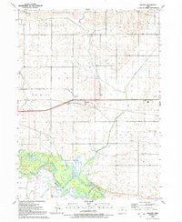 Malone Iowa Historical topographic map, 1:24000 scale, 7.5 X 7.5 Minute, Year 1991