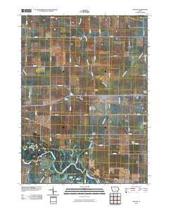 Malone Iowa Historical topographic map, 1:24000 scale, 7.5 X 7.5 Minute, Year 2010