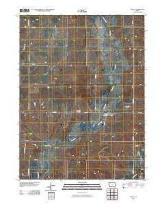 Maloy Iowa Historical topographic map, 1:24000 scale, 7.5 X 7.5 Minute, Year 2010
