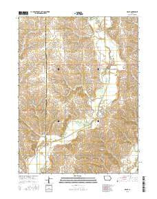 Maloy Iowa Current topographic map, 1:24000 scale, 7.5 X 7.5 Minute, Year 2015