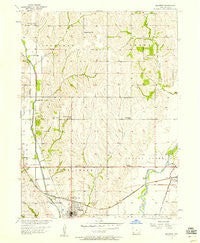 Malvern Iowa Historical topographic map, 1:24000 scale, 7.5 X 7.5 Minute, Year 1956