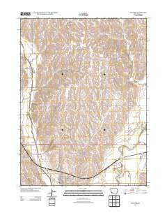 Malvern Iowa Historical topographic map, 1:24000 scale, 7.5 X 7.5 Minute, Year 2013