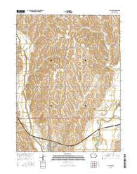 Malvern Iowa Current topographic map, 1:24000 scale, 7.5 X 7.5 Minute, Year 2015