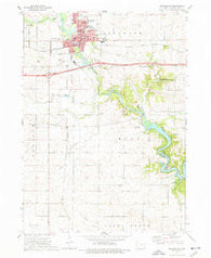 Manchester Iowa Historical topographic map, 1:24000 scale, 7.5 X 7.5 Minute, Year 1973